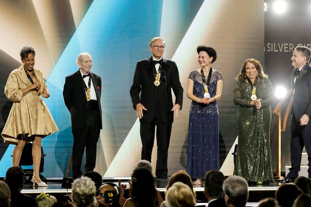 <p>Kevin Winter/Getty</p> Maury Povich on stage at the Daytime Emmy Awards