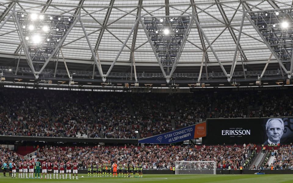 The London Stadium pays tribute to Sven-Goran Eriksson