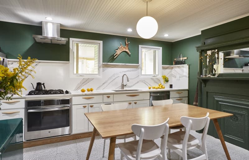 <span><strong>House Tour: </strong><a href="https://www.apartmenttherapy.com/remodeled-brooklyn-home-with-green-walls-36829761" rel="nofollow noopener" target="_blank" data-ylk="slk:This Remodeled Brooklyn Home Has Dark Green Walls, Bold Built-Ins, and a Marvelously Modern Kitchen;elm:context_link;itc:0;sec:content-canvas" class="link "><strong>This Remodeled Brooklyn Home Has Dark Green Walls, Bold Built-Ins, and a Marvelously Modern Kitchen</strong></a>  Credit: <a href="https://www.apartmenttherapy.com/authors/erin-derby" rel="nofollow noopener" target="_blank" data-ylk="slk:Erin Derby;elm:context_link;itc:0;sec:content-canvas" class="link ">Erin Derby</a></span> <span class="copyright">Credit: <a href="https://www.apartmenttherapy.com/authors/erin-derby" rel="nofollow noopener" target="_blank" data-ylk="slk:Erin Derby;elm:context_link;itc:0;sec:content-canvas" class="link ">Erin Derby</a></span>