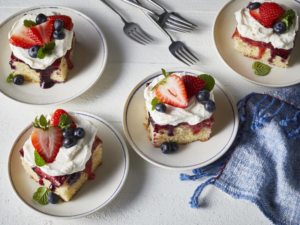 Red, White, and Blue Poke Cake