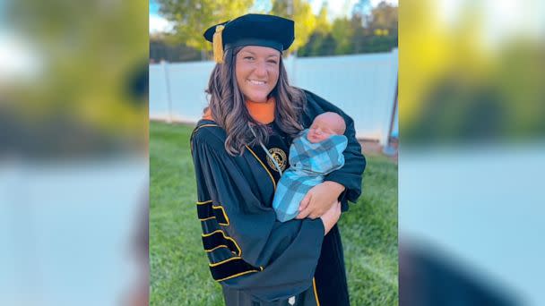 PHOTO: Abby Bailiff, of North Carolina, gave birth and graduated with a doctorate in nursing all within the span of 24 hours. (Courtesy of Abby Bailiff)