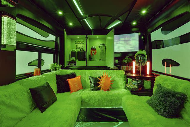 <p>Kelsey McClellan</p> Inside Feid's tour bus