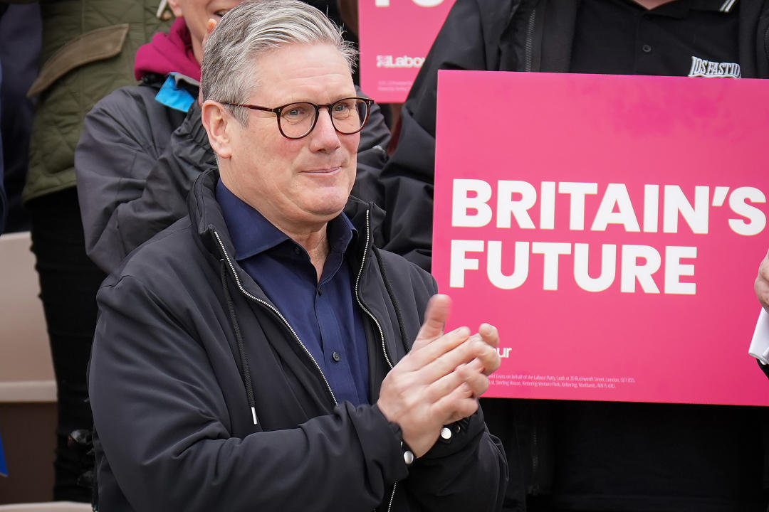 BLACKPOOL, ENGLAND - MAY 03:  Labour Leader Keir Starmer arrives to meet new Labour MP for Blackpool South, Chris Webb at Blackpool Cricket Club on May 3, 2024 in Blackpool, England. Labour's Chris Webb was announced as the winner of the Blackpool South by-election. Former Conservative MP for Blackpool South Scott Benton resigned in the wake of a lobbying scandal triggering the by-election, which is held on the same day as the local and mayoral elections in England.  (Photo by Christopher Furlong/Getty Images)