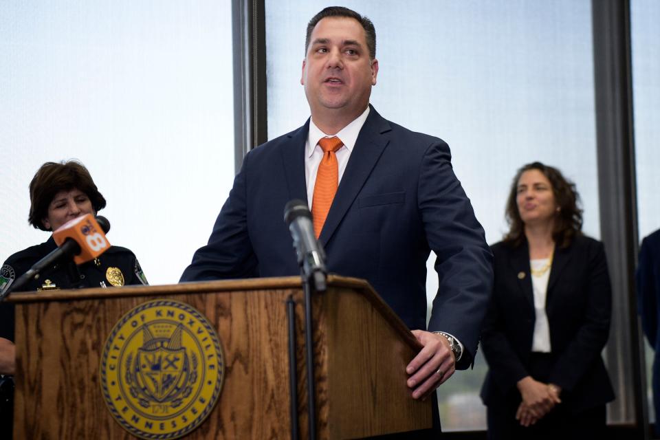 Paul Noel speaks after being introduced as Knoxville's new police chief during an announcement ceremony at the City-County Building on Thursday.