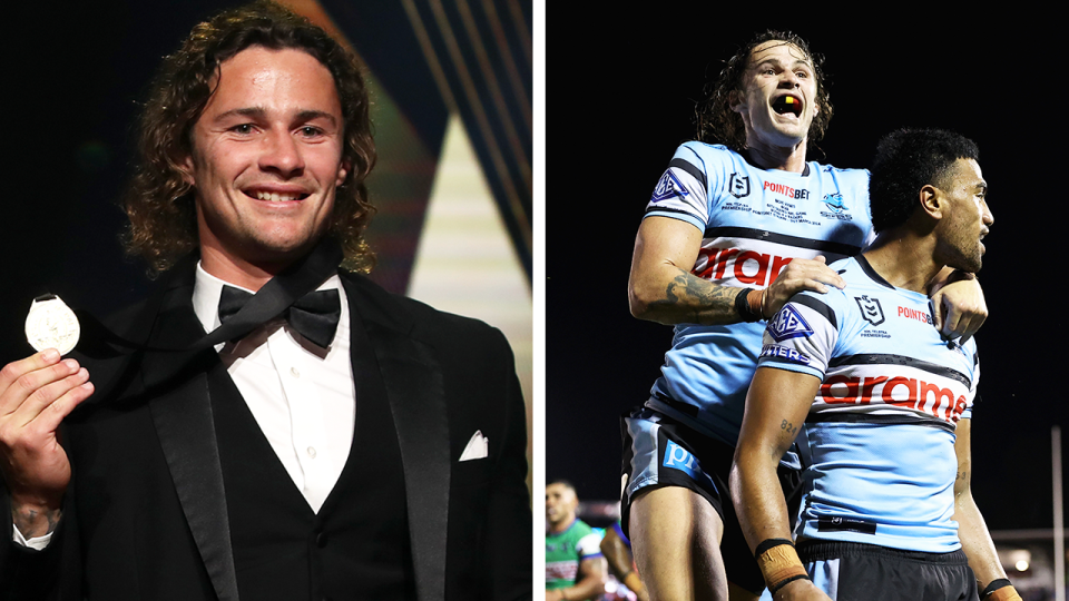 Andrew Voss has once again called out the Dally M voting after former winner Nicho Hynes (pictured) was awarded two points despite not standing out - according to Voss - in the win over the Rabbitohs. (Getty Images)