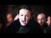 <p>The coolest kid in Westeros. Lyanna Mormont has maybe 10 minutes of screen time in the closing episodes, but damn if they aren’t memorable. Bella Ramsey brings an unexpected intensity to the Lady of Bear Island. She fights and dies bravely after bringing her meagre house to fight alongside the army of the living: "We are not a large house, but we are a proud one, and every man from Bear Island fights with the strength of ten mainlanders."</p><p><a href="https://www.youtube.com/watch?v=mT8CJSpBESM" rel="nofollow noopener" target="_blank" data-ylk="slk:See the original post on Youtube" class="link ">See the original post on Youtube</a></p>