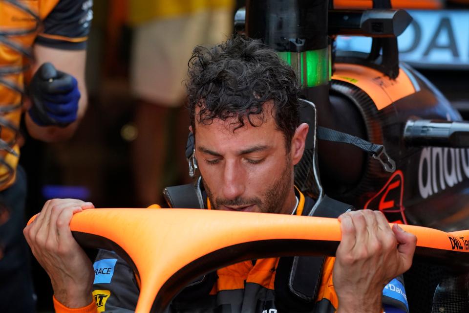 Daniel Ricciardo during practice for the Miami Grand Prix on May 6, 2022.