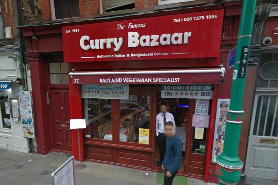 Under threat: The Famous Curry Bazaar (Google Street View)