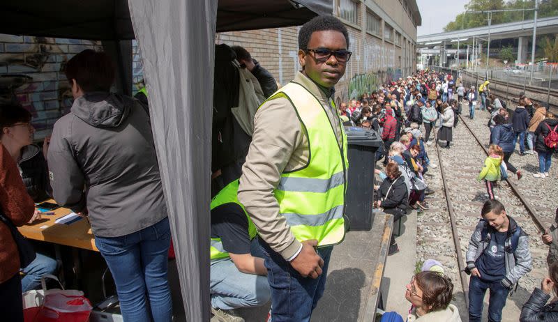 Food distribution for needy persons at the aid organisation "Essen fuer Alle" in Zurich