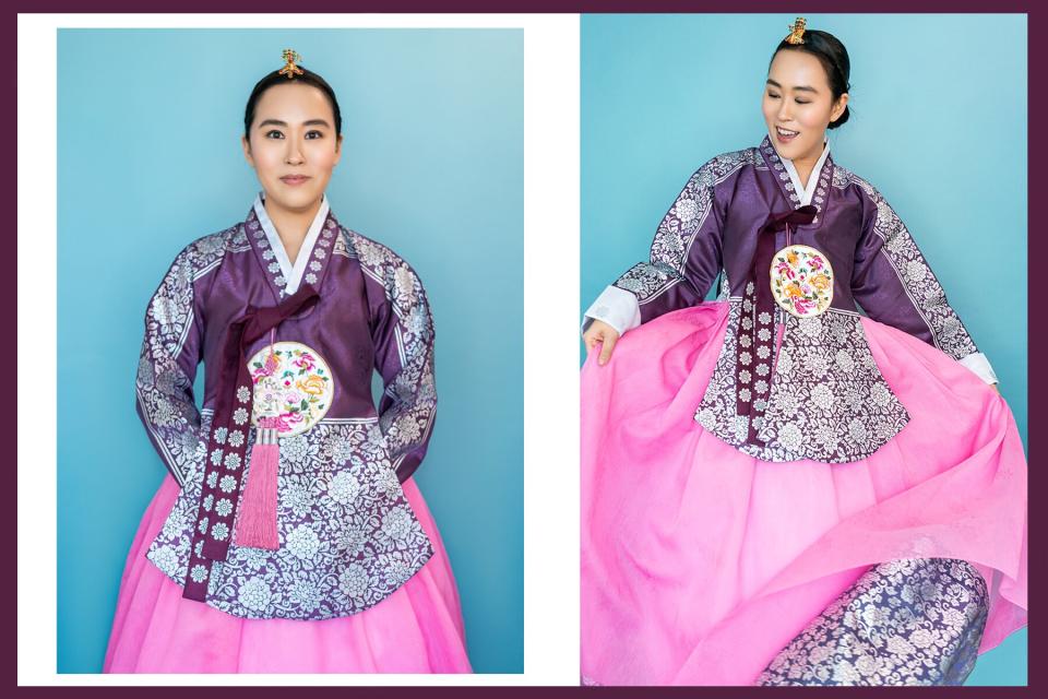 Anna Kim in a Korean Hanbok