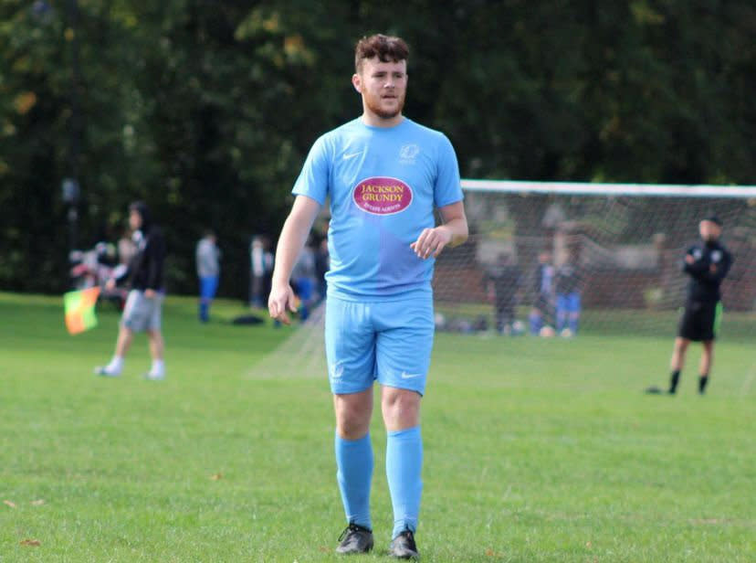 Luke Abrahams playing football. See SWNS story SWLSdeath; Grieving parents are demanding answers over the death of their son who died suddenly of ‘infection’ a week after complaining of a sore throat. Luke Abrahams, 20, was initially diagnosed with tonsillitis on Sunday, January 15 after calling his GP at Penvale Medical Centre, East Hunsbury, Northants. However, a week later, the railway engineer died on the operating table of ‘natural causes’ at Northampton General Hospital. A post-mortem examination has now revealed Luke died after contracting septicaemia, Lemierre syndrome – a form of bacterial infection, and necrotising fasciitis – a flesh-eating disease. Despite receiving information about the cause of death, heartbroken parents Richard Abrahams, 60 and Julie Needham, 49, feel their son’s misdiagnosis may have cost them his life and want to launch a legal investigation into the loss of their eldest son.