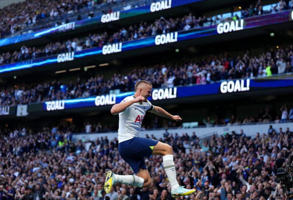 Eric Dier celebrates his goal (John Walton/PA) (PA Wire)