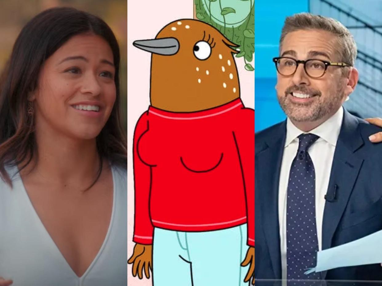 Gina Rodriguez, Bertie, Steve Carell.