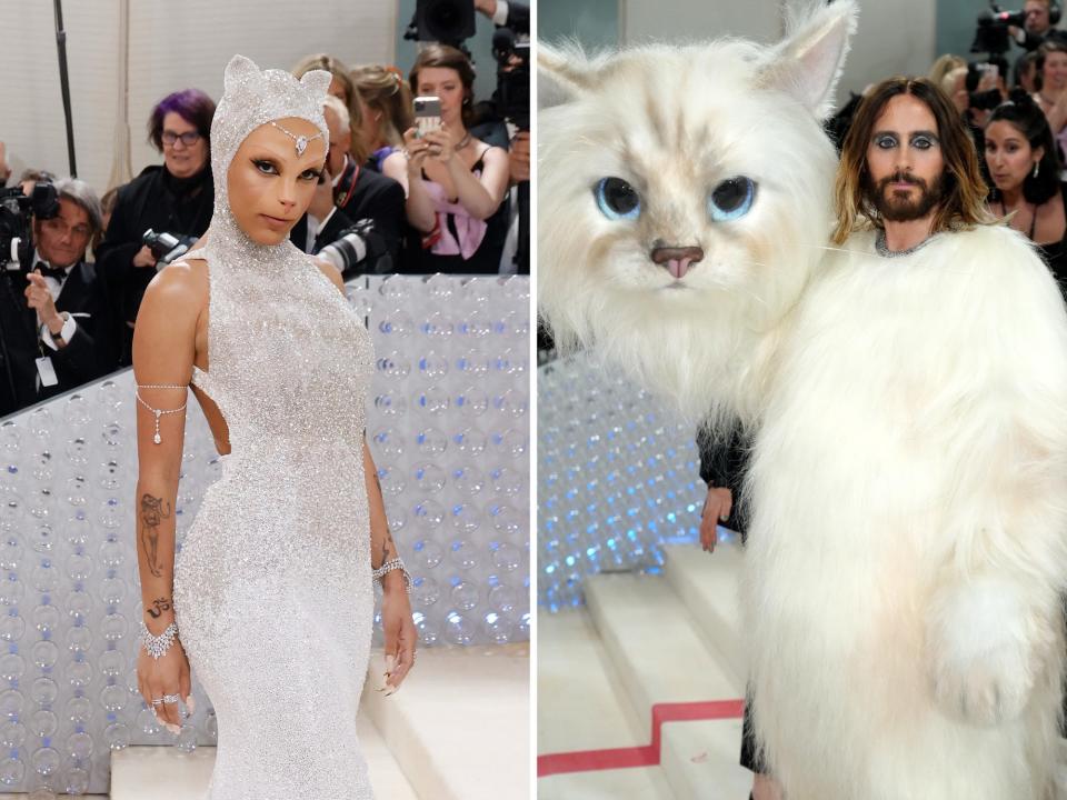 Doja Cat and Jared Leto attend the 2023 Met Gala