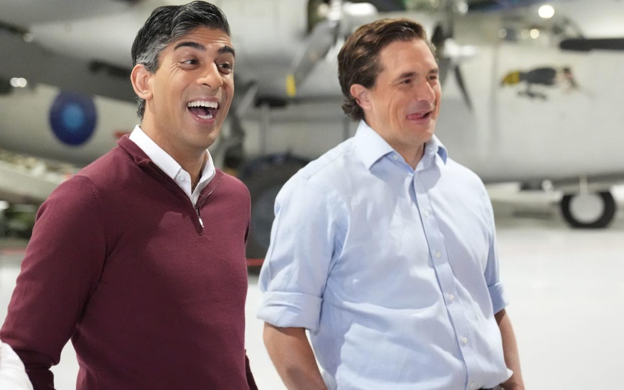 Rishi Sunak, the Prime Minister, and Johnny Mercer, the minister for veterans' affairs, visit a museum in north west London this morning