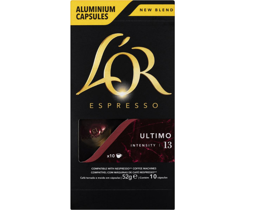  L'or Espresso Ultimo Intensity 13 Coffee Capsules 10 Pack. Photo: Woolworths