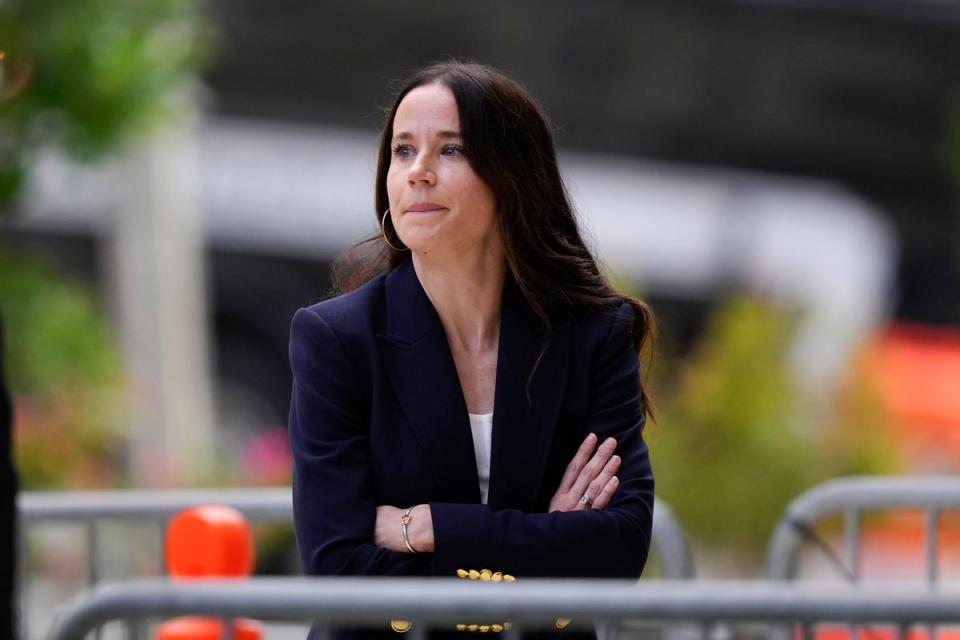 Ashley Biden arrives at Hunter Biden's trial at federal court on June 3, 2024, in Wilmington, Delaware (AP)