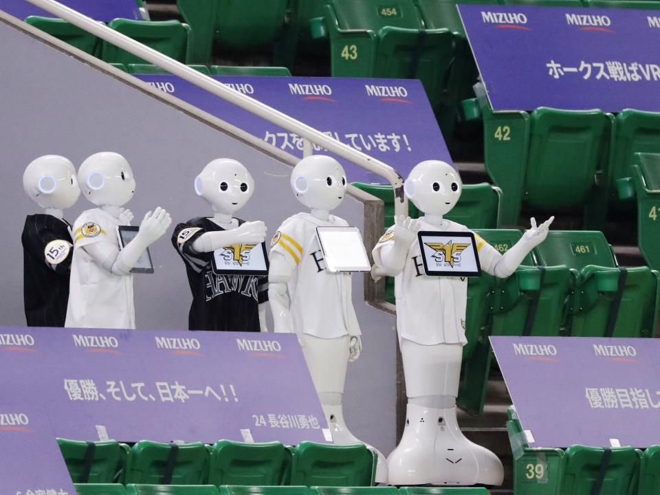 Pepper robot Japanese baseball