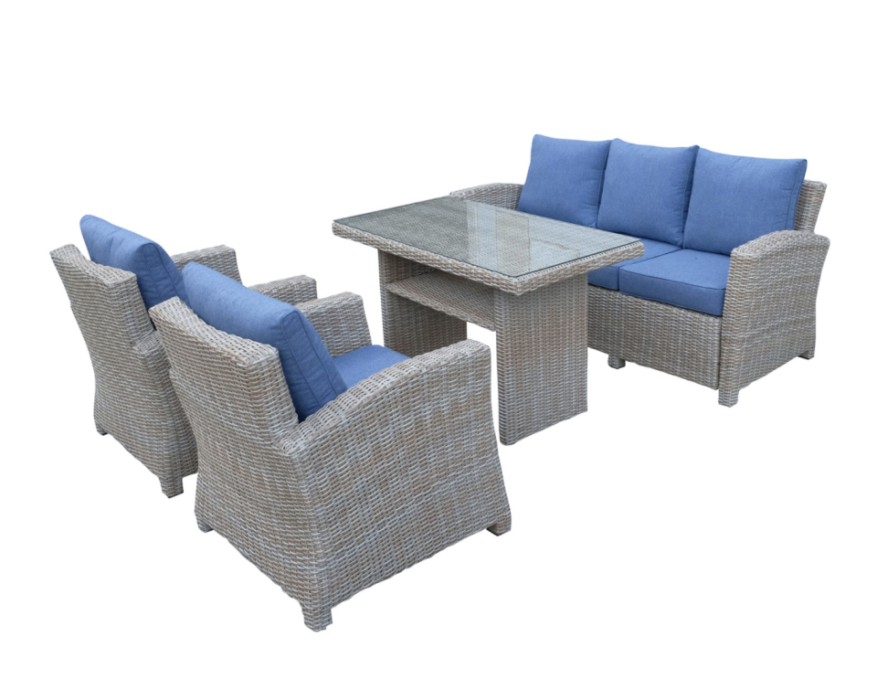 Seychelle 4-Piece Wicker Patio Conversation Set - Best Buy Canada