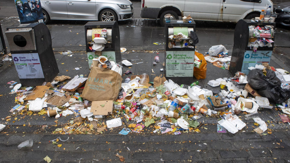 Local business owners fear the rubbish will damage the city's image. (SWNS)