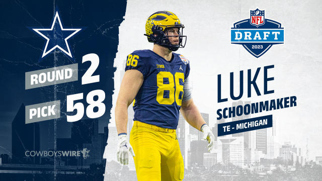 Twitter reactions: Dallas Cowboys select Luke Schoonmaker