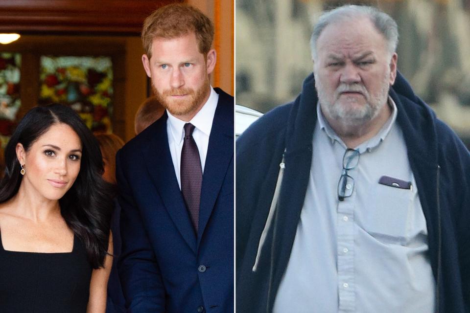 Meghan, Harry, Thomas Markle