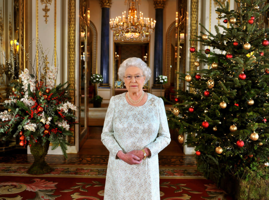 Peek Buckingham Palace’s holiday decorations and pretend you’re spending Christmas with the royals