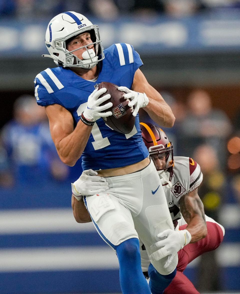 Alec Pierce has had an up-and-down rookie season with the Indianapolis Colts that included a game-winning touchdown catch to beat the Jacksonville Jaguars.