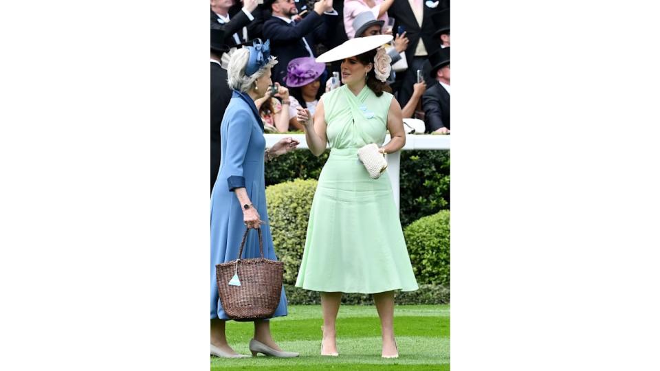 Princess Eugenie chatted with Birgitte, Duchess of Gloucester