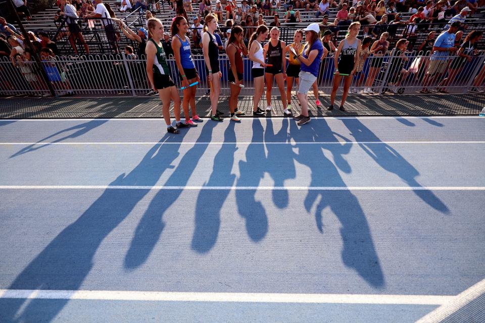 High School athletes gather at BYU in Provo to compete for the state track and field championships on Saturday, May 20, 2023. | Scott G Winterton, Deseret News