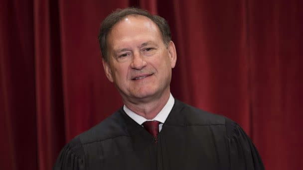 PHOTO: Supreme Court Associate Justice Samuel Alito Jr., stands for an official photo with other members of the US Supreme Court in the Supreme Court in Washington, D.C, June 1, 2017. (Saul Loeb/AFP via Getty Images, FILE)