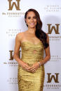 <p>At one point, Markle also posed solo on the carpet and looked like a true golden goddess. </p>