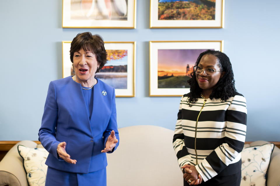 Collins and Jackson on March 8. (Bill Clark/CQ-Roll Call, Inc via Getty Images)