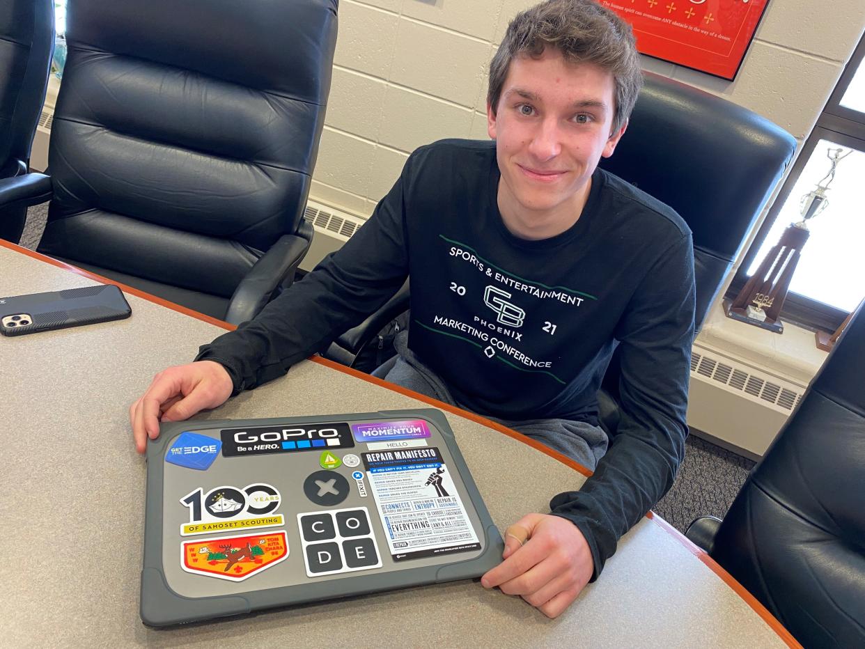 Logan Fike, 18, of Wausau, started his business fixing cellphones and other electronic equipment when he was in sixth grade.