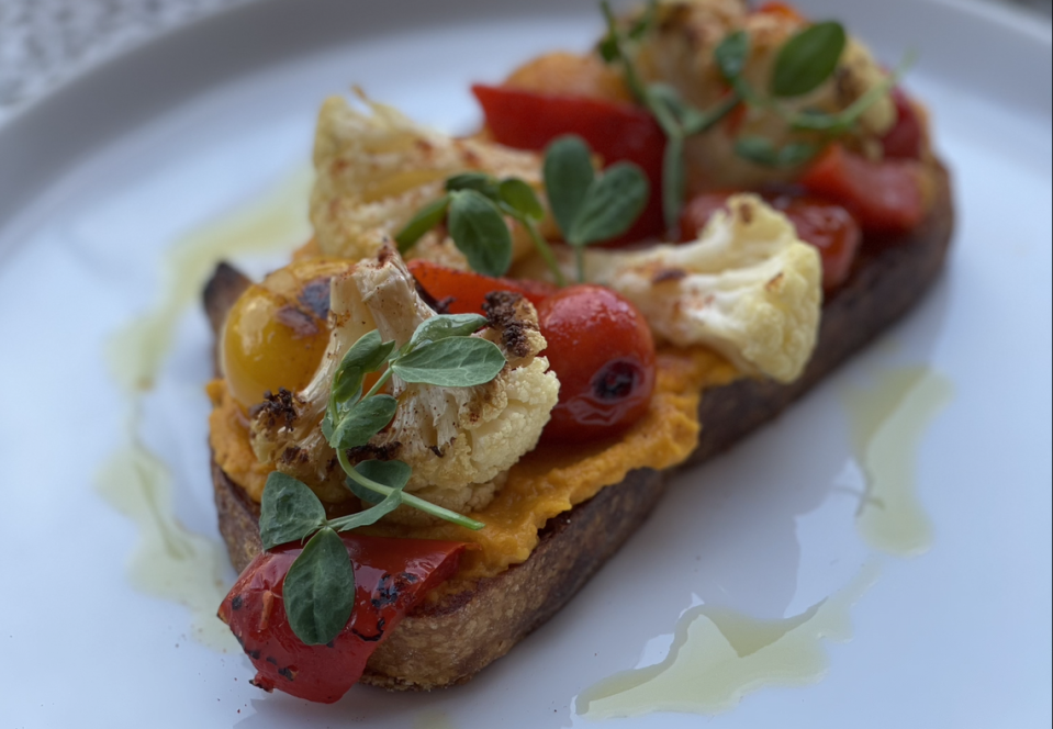 Stable Hand’s Hummus Tartine.