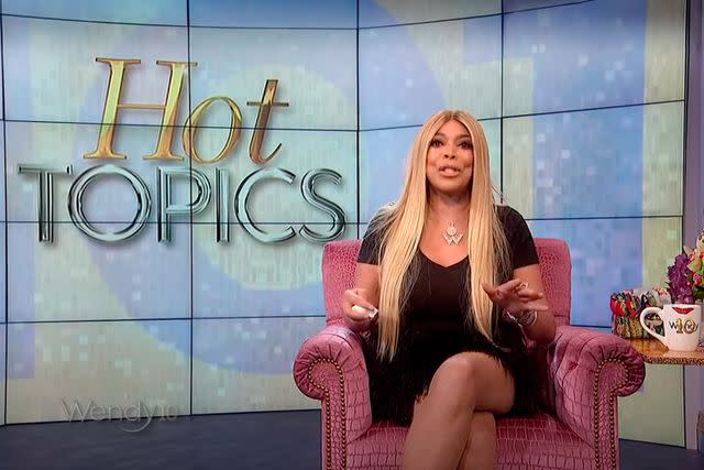 <p>Fox</p> Wendy Williams on her show in 2019