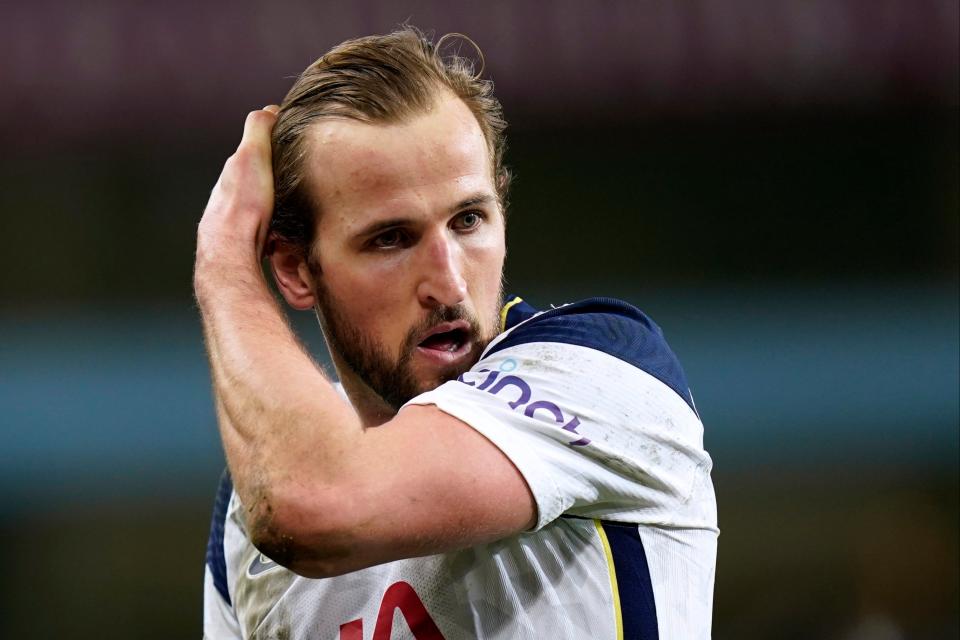 <p>Harry Kane may push to leave Tottenham this summer</p> (Pool via REUTERS)