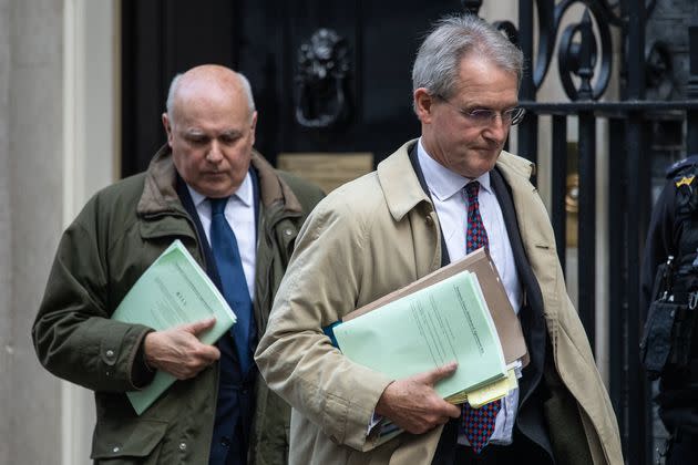 Iain Duncan Smith and Owen Paterson (Photo: Leon Neal via Getty Images)