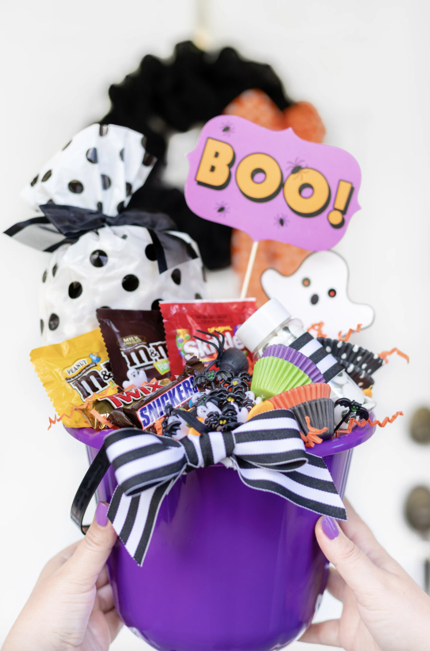candy boo basket spooky basket ideas