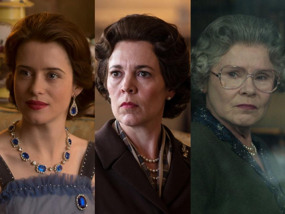 The queens of ‘The Crown’ - Claire Foy, Olivia Colman and Imelda Staunton (Netflix)