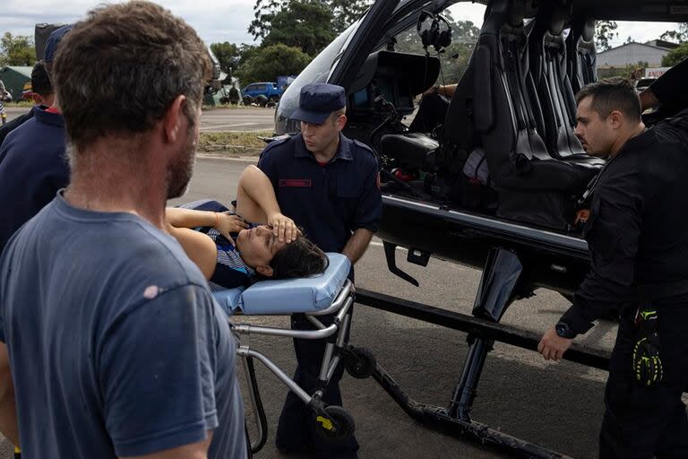 El helicóptero de Neymar sirve para trasladar a damnificados por las inundaciones