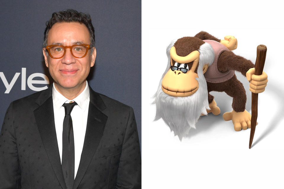 <p><a href="https://ew.com/tag/fred-armisen/" rel="nofollow noopener" target="_blank" data-ylk="slk:Fred Armisen;elm:context_link;itc:0;sec:content-canvas" class="link ">Fred Armisen</a> voices Cranky Kong in <em>The Super Mario Bros.</em></p>