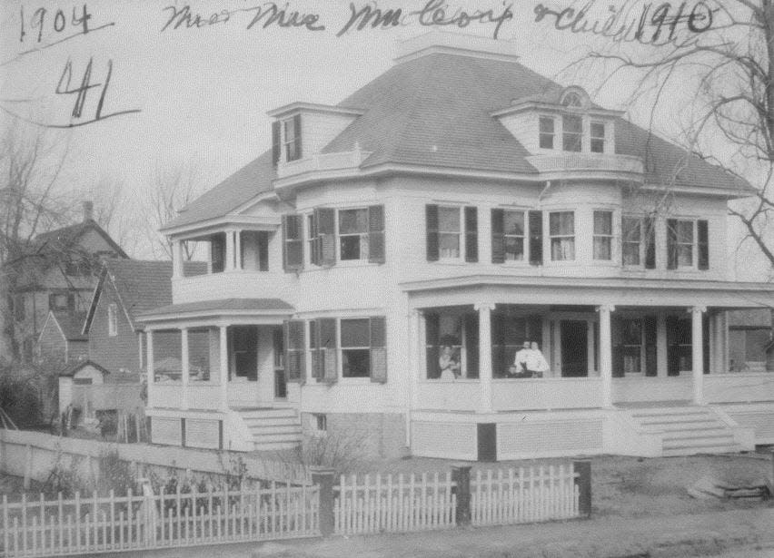 The Cox House pictured in 1904.