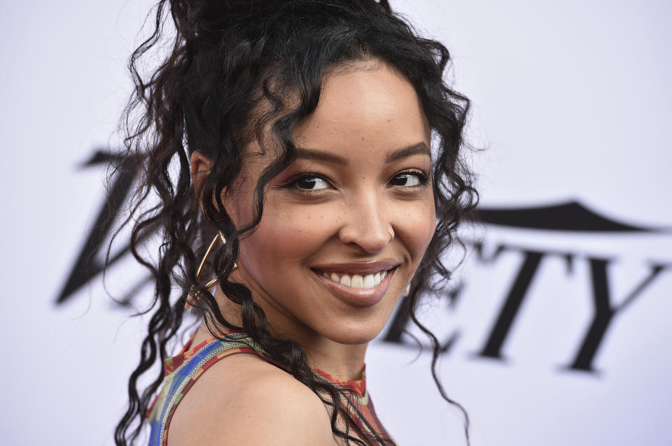 FILE - Tinashe arrives at the Variety 2021 Music Hitmakers Brunch at City Market Social on Saturday, Dec. 4, 2021, in Los Angeles. Tinashe turns 29 on Feb. 6. (Photo by Jordan Strauss/Invision/AP, File)