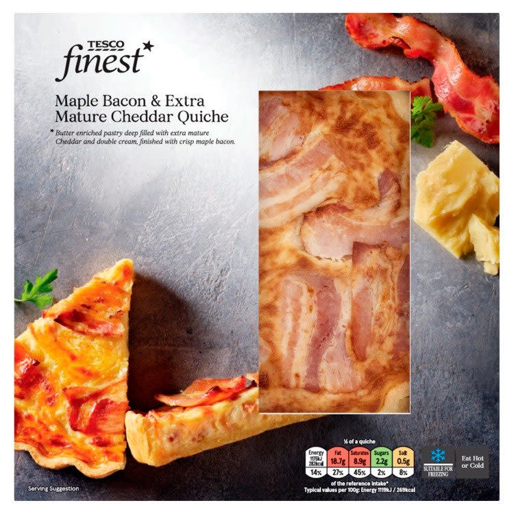 Tesco finest maple bacon quiche