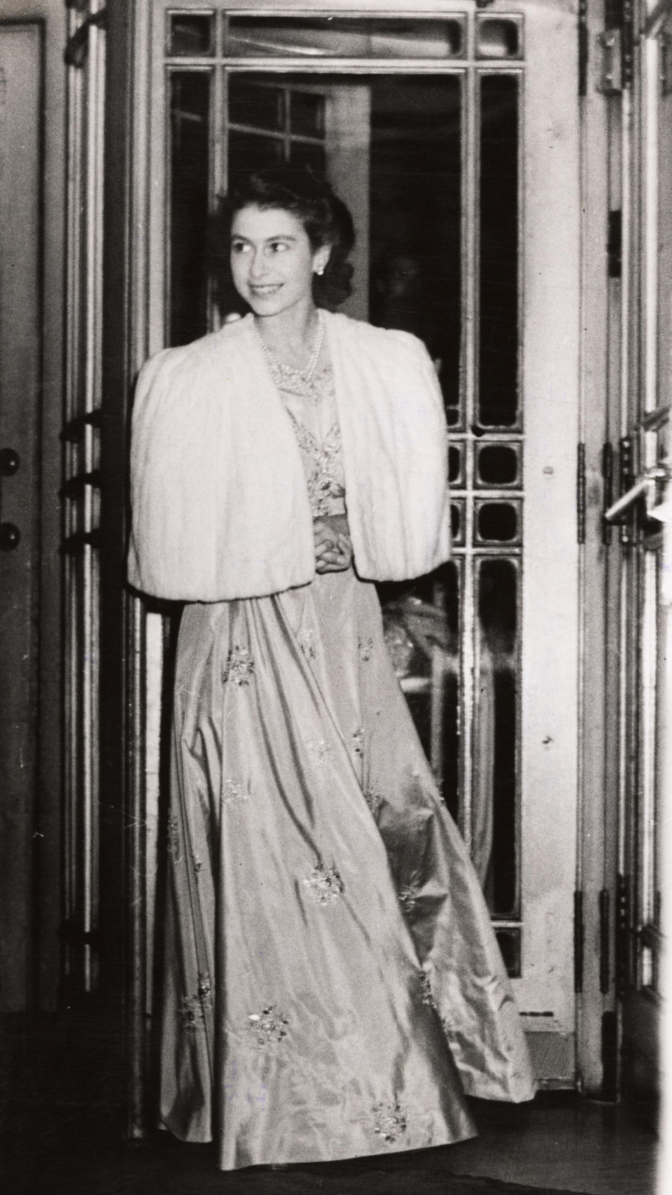 Princess Elizabeth's embroidered gown, London, 1947