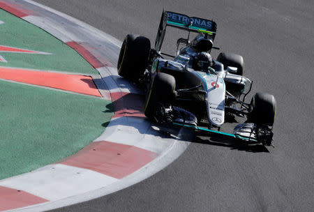 Formula One - F1 - Mexican F1 Grand Prix - Mexico City, Mexico - 29/10/16 - Mercedes' Nico Rosberg of Germany in action during the third practice session. REUTERS/Henry Romero