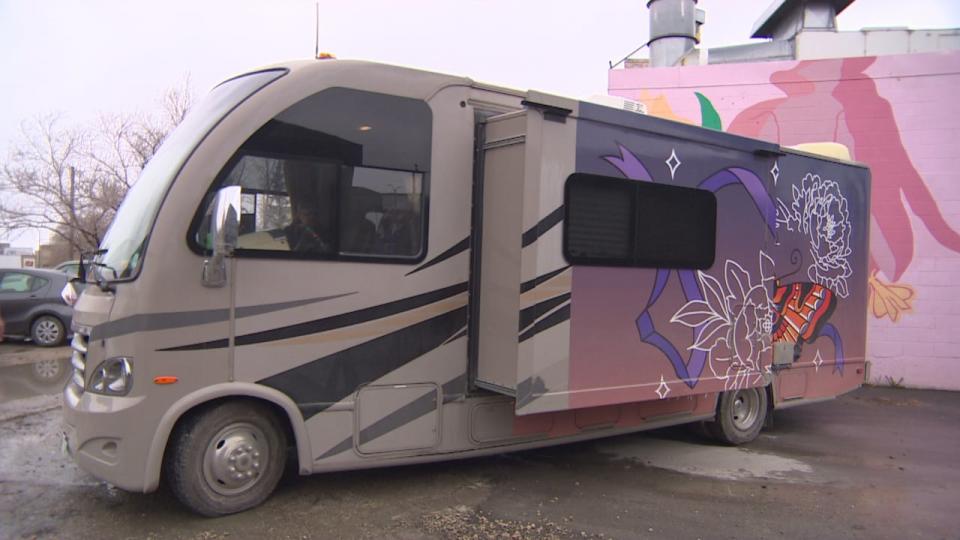 Sunshine House's MOPS, or mobile overdose prevention site, travels around Winnipeg's core area providing a safe consumption site while also distributing harm reduction supplies.