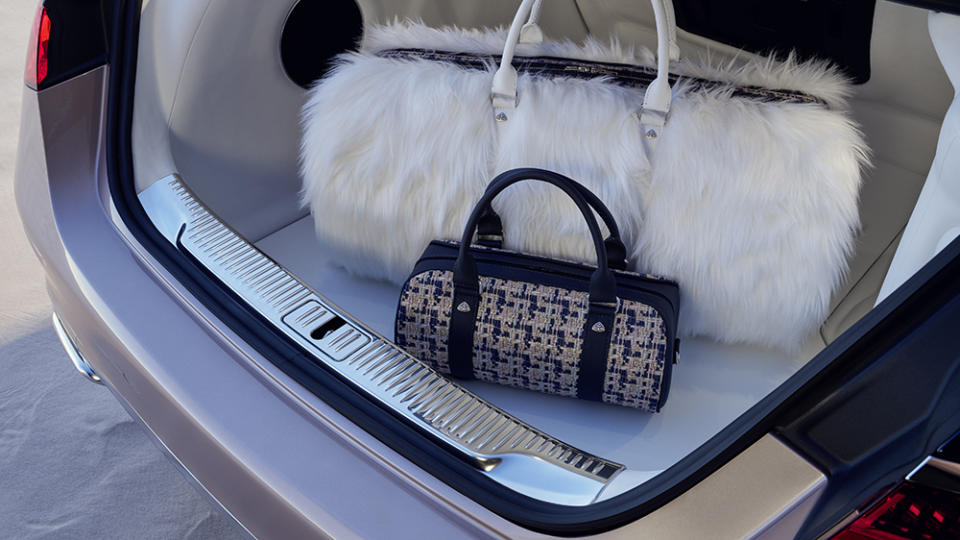 The 2023 Mercedes-Maybach S-Class Haute Voiture's matching bag set