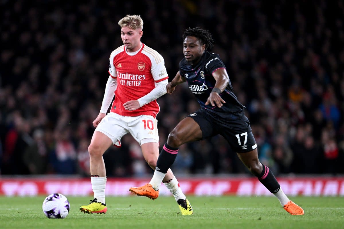 Emile Smith Rowe impressed as Arsenal secured a commanding win over Luton (Arsenal FC via Getty Images)